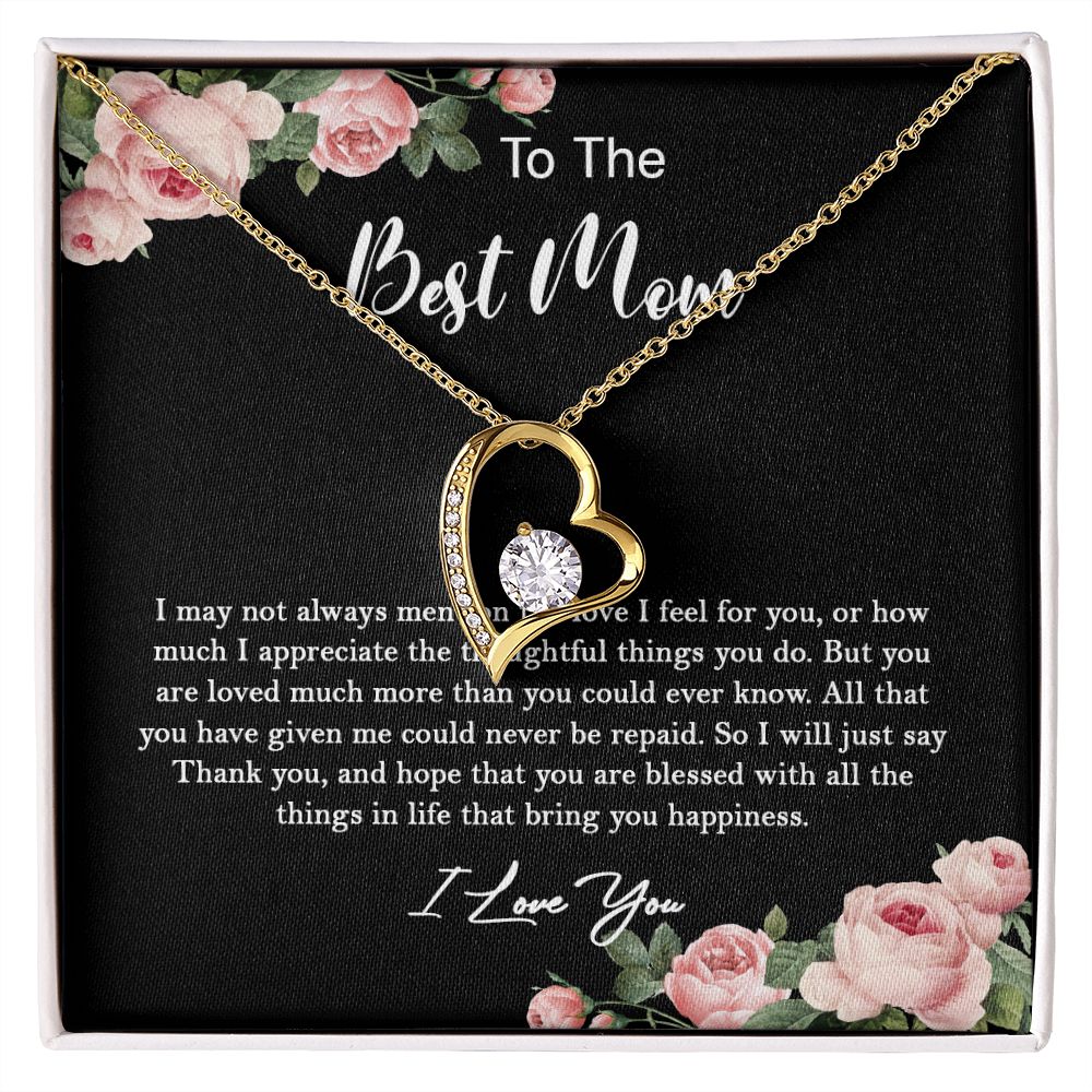 630C To My Best Mom Necklace, Gift For Mom From Son/Daughter, Gift Birthday, Holiday