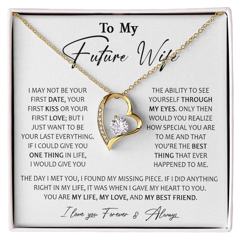 728C To My Future Wife Necklace, Birthday Gifts For Her/Girlfriend, Valentine Gifts