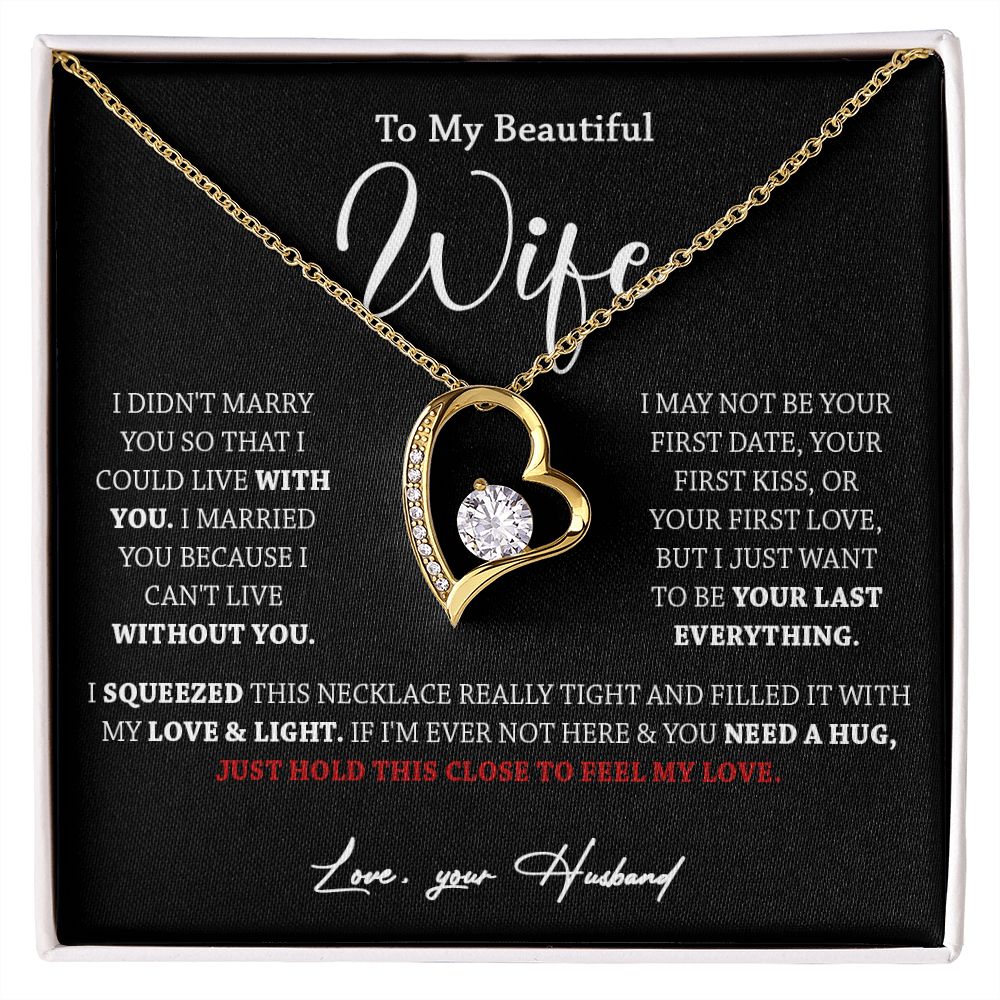 611C To My Wife Necklace, Xmas Gift For Wife Girlfriend From Husband, Valentines Day