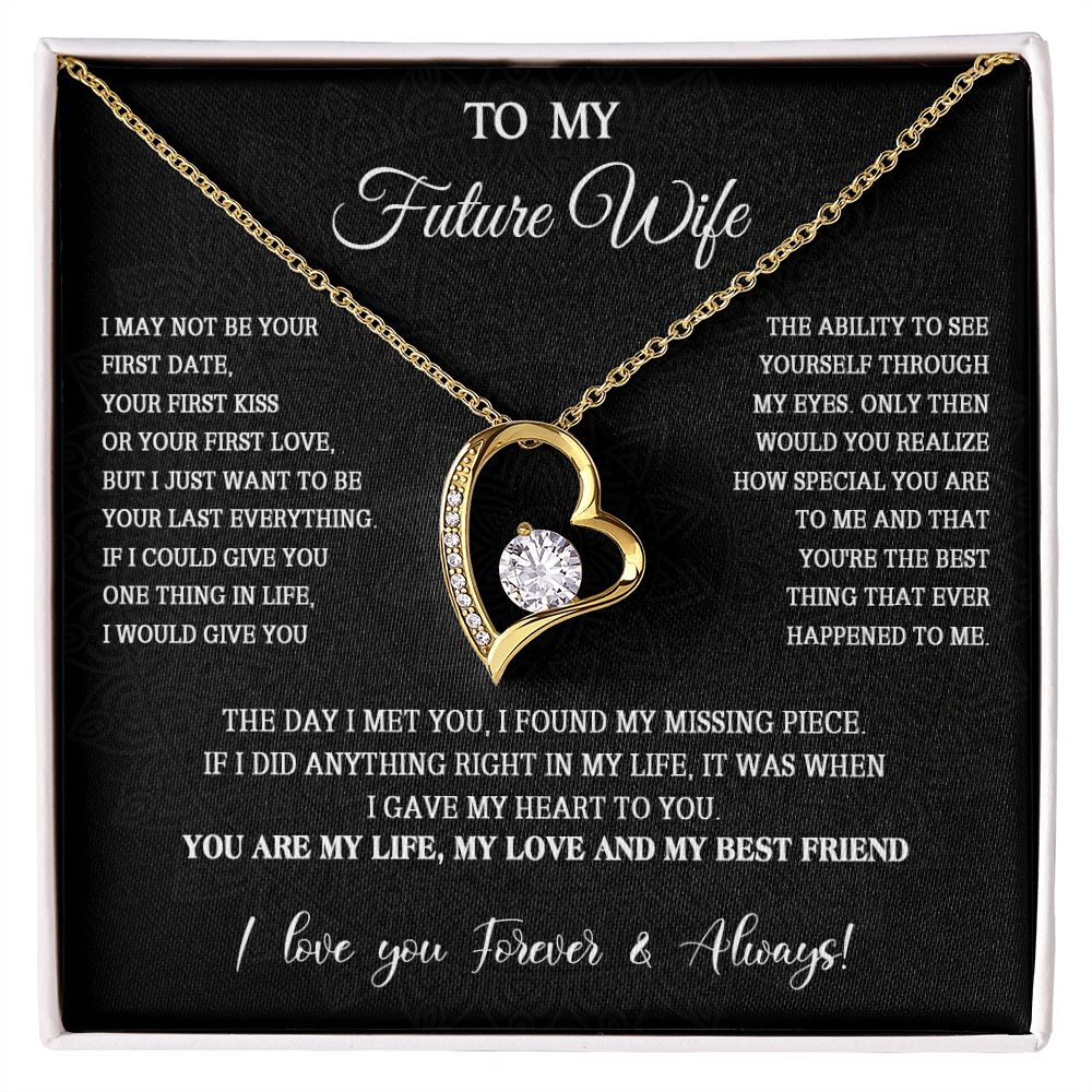 761C To My Future Wife Necklace, Valentine Gifts For Her, Birthday Gifts For Soulmate
