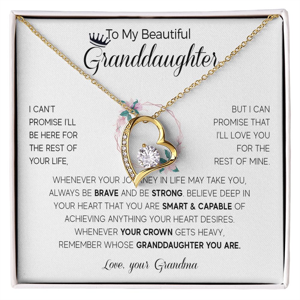 564C To My Granddaughter Necklace, Birthday Gifts For Granddaughter from Grandma