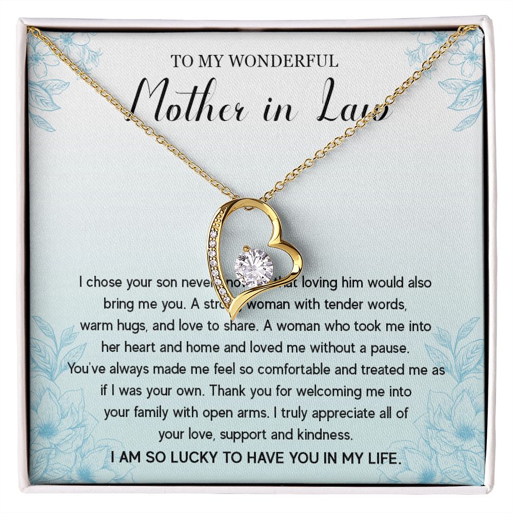 525C Gift To My Mother-in-Law Necklace, To My Mother in Law Necklace from Daughter