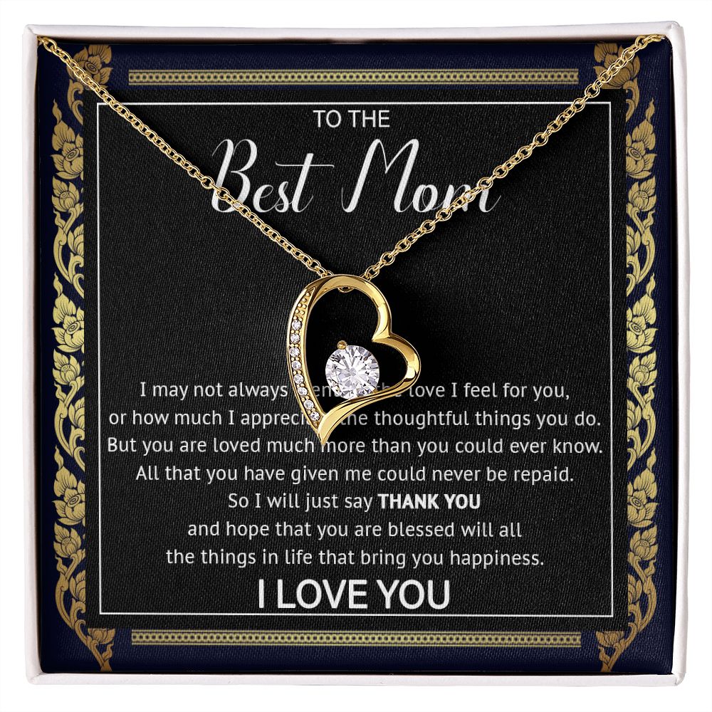 503C To My Best Mom Necklace, Gift For Mom Present For Mom Gifts from Son or Daughter