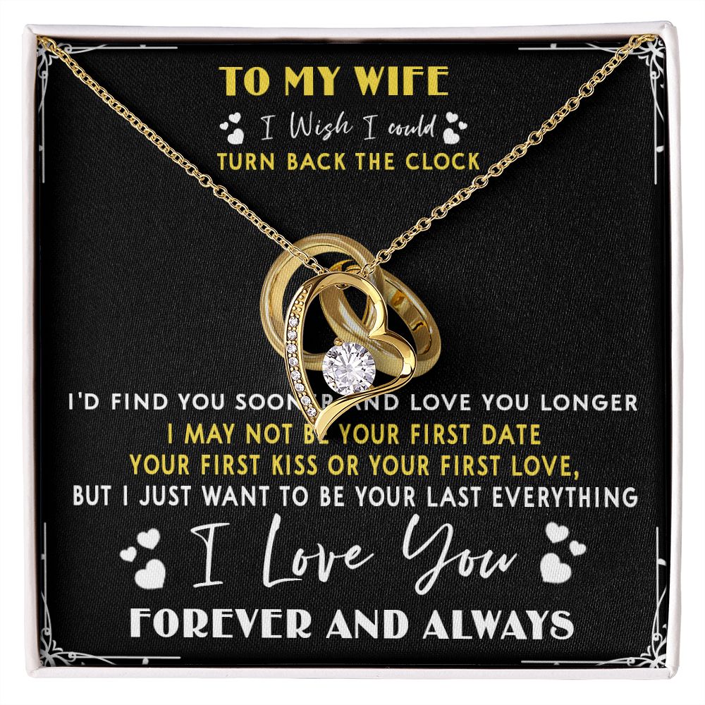 428C To My Wife “Turn Back The Clock” Necklace Gift For Wife, Gift Birthday, Holiday