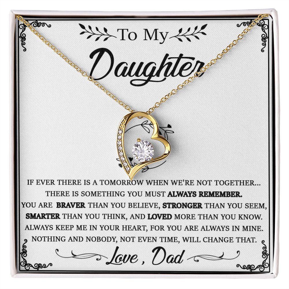 114D Daughter Necklace From Dad, To My Daughter Necklace, Christmas Birthday Gifts