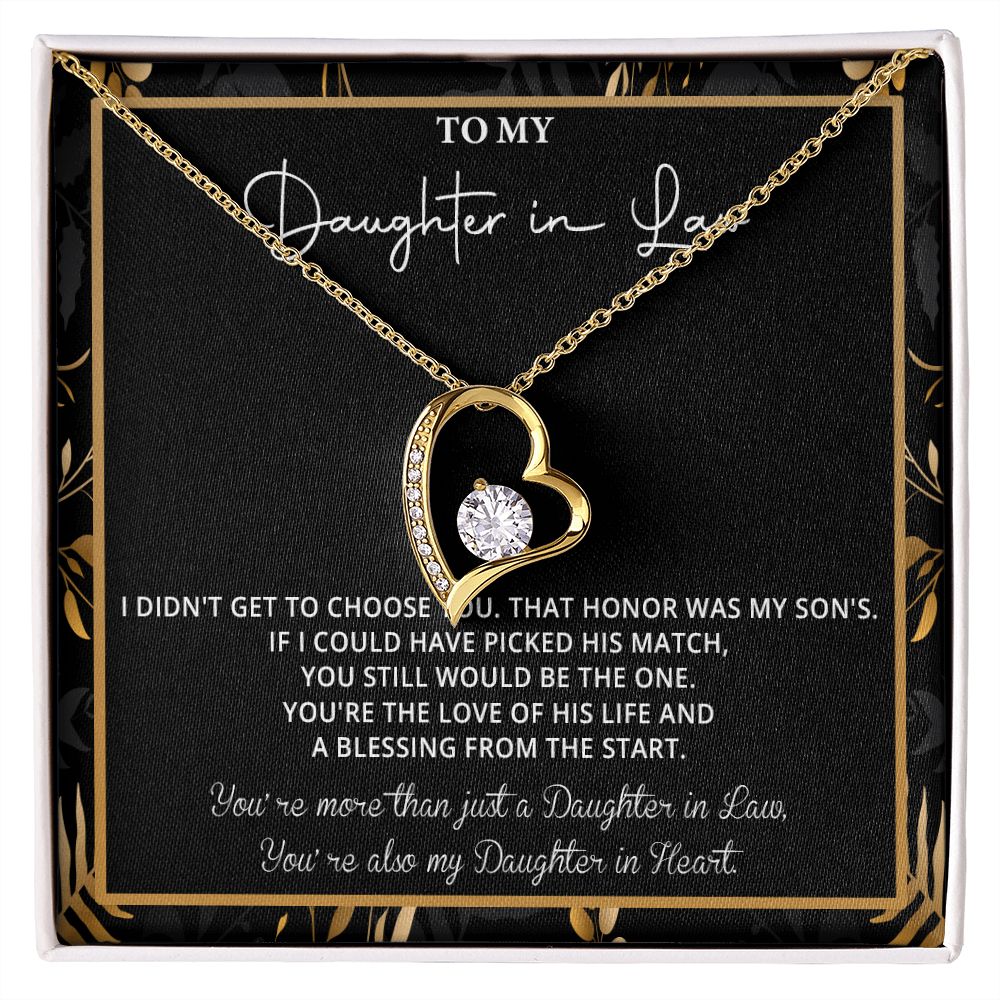 550C To My Daughter in Law Necklace, Daughter in Law Gift Necklace From Mother in Law