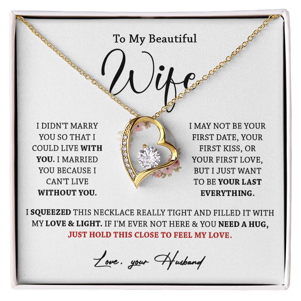 612C To My Wife Necklace, Gift For Wife, Valentines Gift For Wife, Necklace For Wife