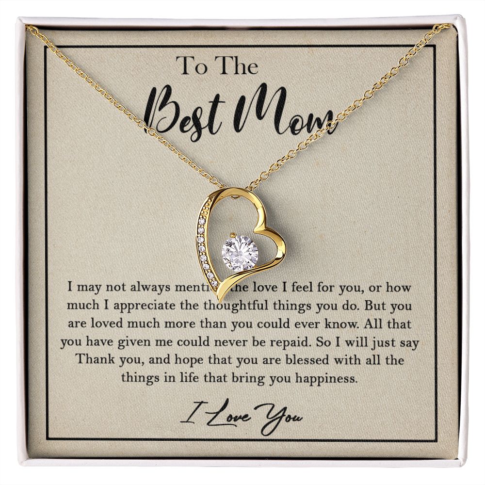 435C To My Best Mom Necklace, Birthday Xmas Gift, Gift For Mom from Son or Daughter