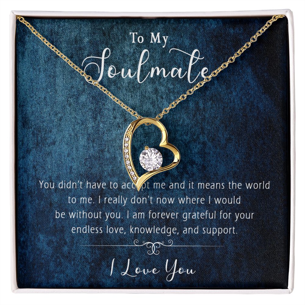 421C Wife Necklace Gift, To My Soulmate Necklace Gift, Anniversary Necklace Gift