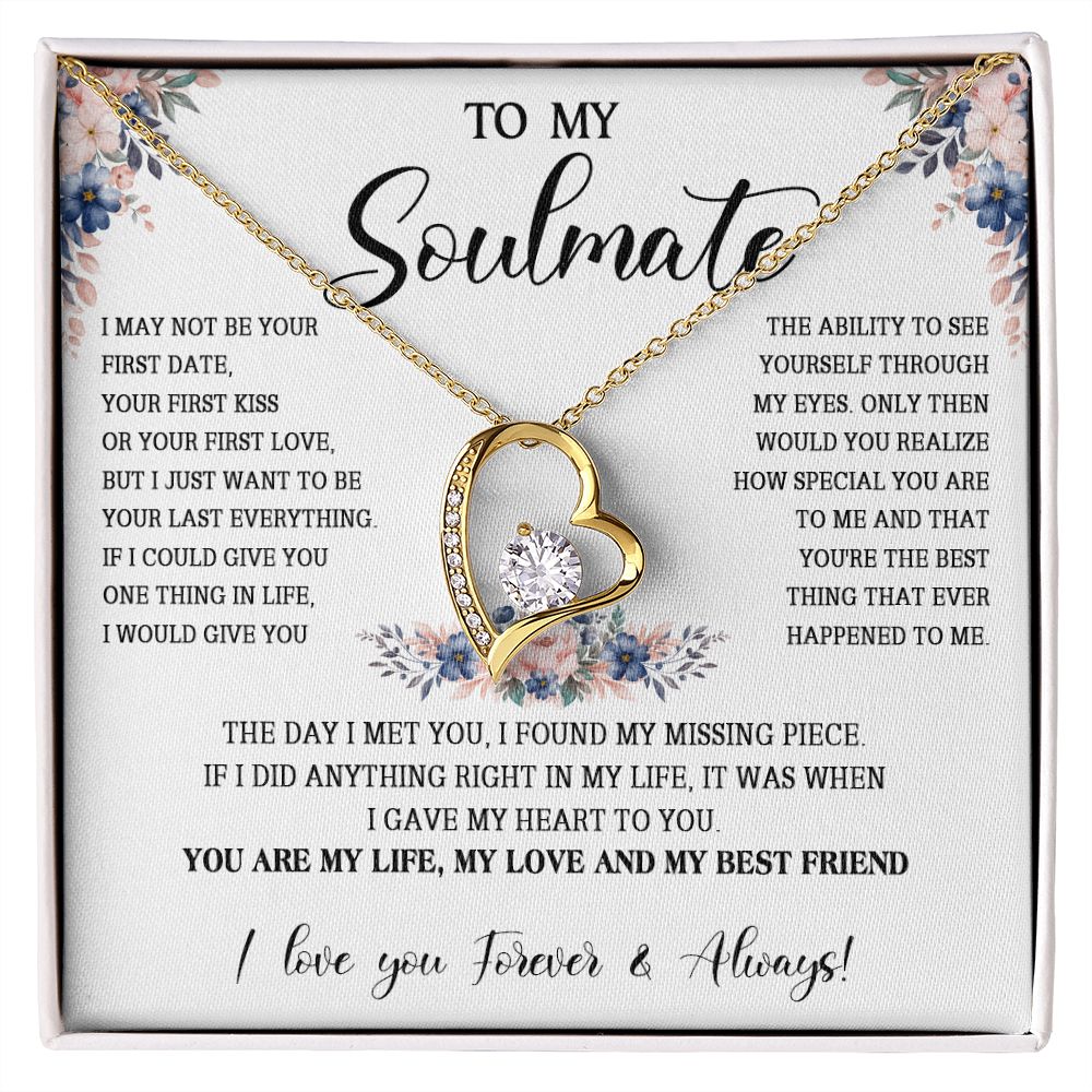 474C To My Soulmate Necklace, Gift For Her, Christmas Gift For Her, Gift For Soulmate