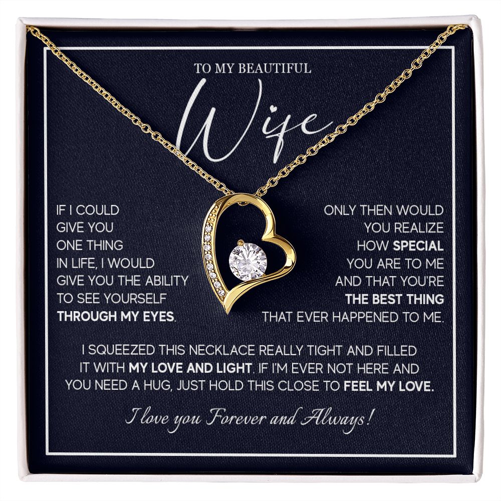 556C To My Wife Necklace From Husband, Soulmate Necklace Gift from Husband, Birthday
