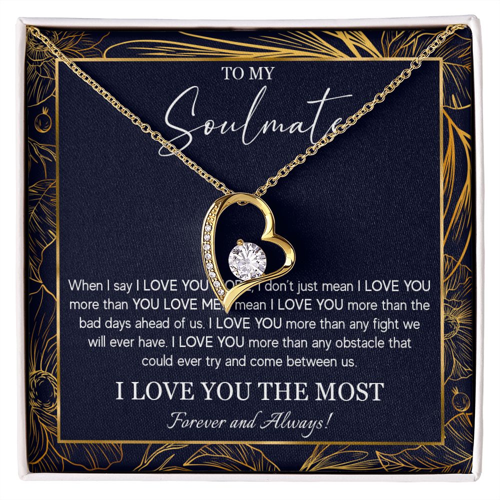552C To My Soulmate Necklace, Jewelry Gifts For My Wife, Girlfriend, Future Wife Gift