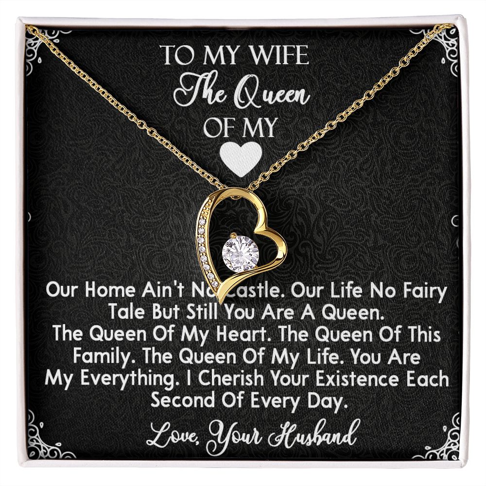 419C To My Wife The Queen Necklace, Gifts for Wife, Gifts for Her, Birthday Gifts