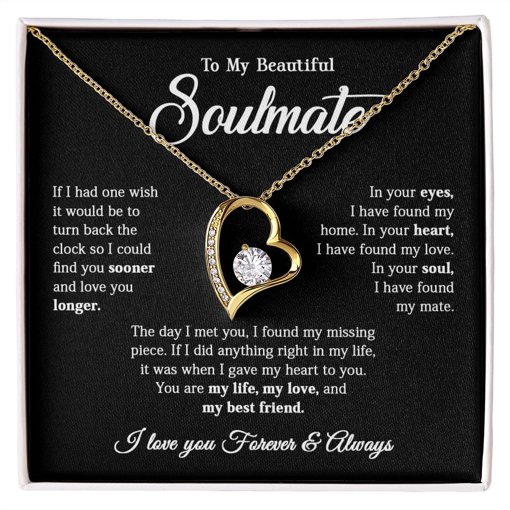 616C To My Soulmate Necklace, Gift for Wife, Girlfriend, Valentine Gift,Birthday Gift