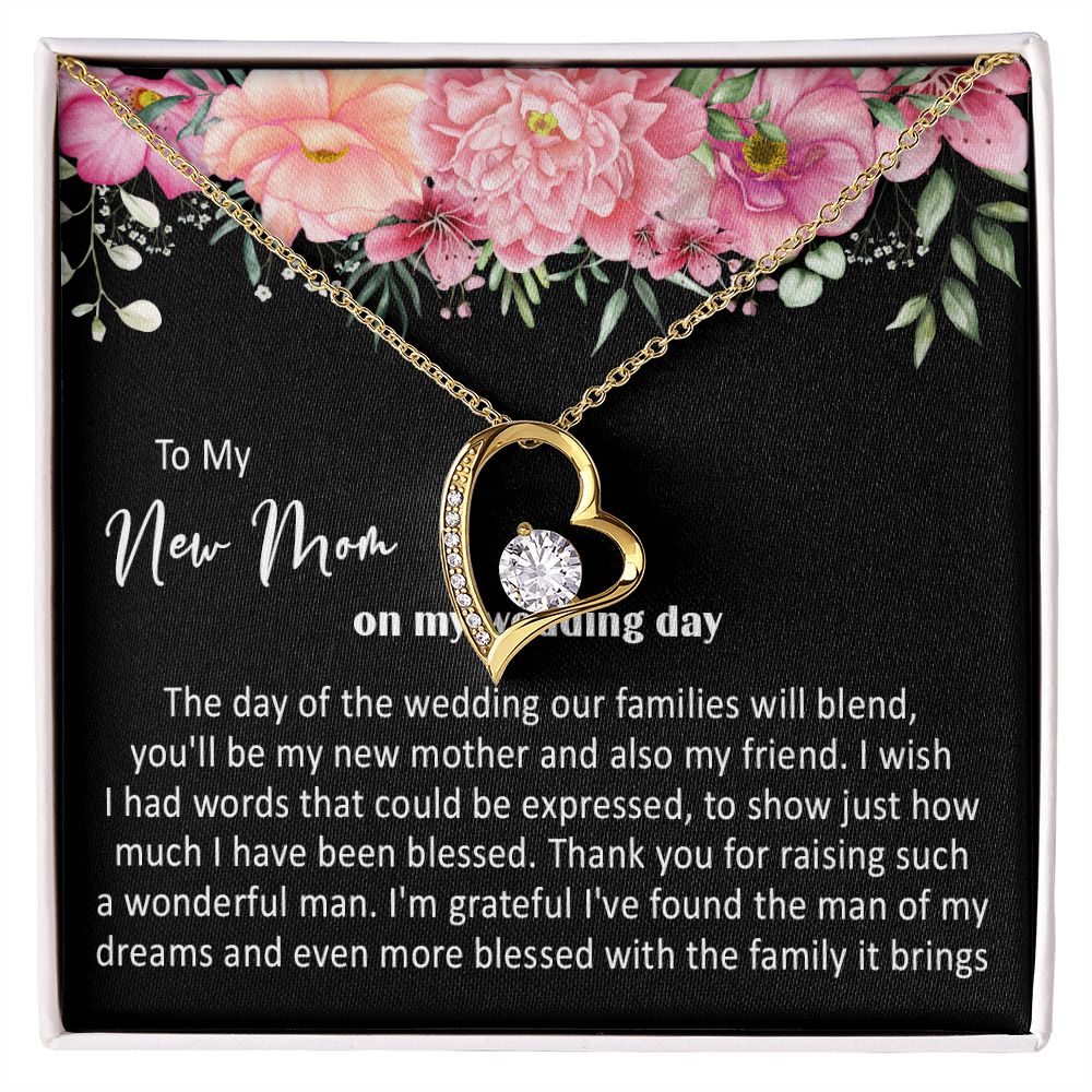 415C To My New Mom On My Wedding Day You'll Be My New Mother Also My Friend Necklace