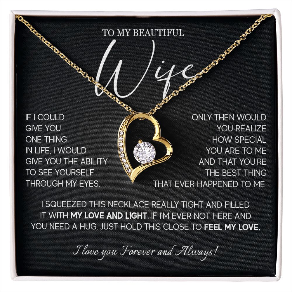 493C Gift For Wife From Husband, To My Wife Necklace, Wedding Anniversary Gifts