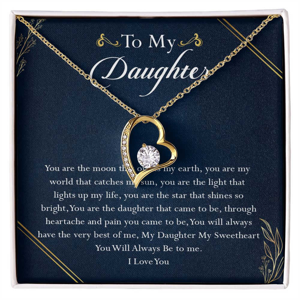 38C To My Daughter Necklace, Birthday Gift For Daughter, Gift From Dad Gift From Mom
