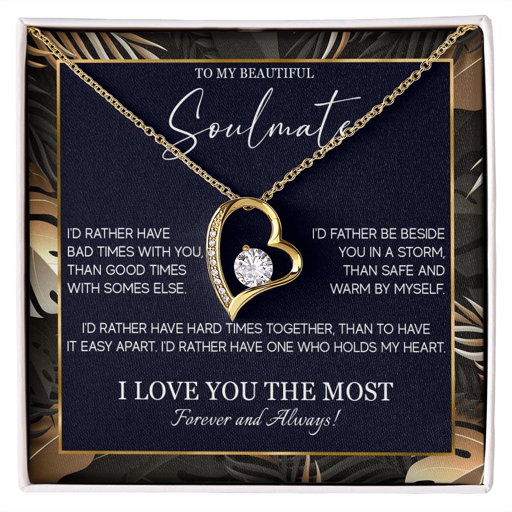553C Soulmate Necklace, To My Soulmate Necklace, Birthday Gifts for Wife, Girlfriend