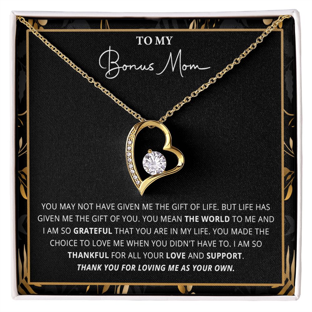 588C Bonus Mom Gift for Step Mother, Bonus Mom Necklace, Birthday Gift for Stepmom