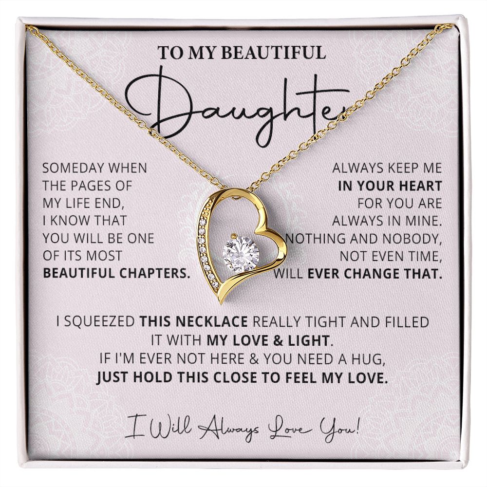 487C Daughter Gift From Mom, Daughter Necklace Gift From Dad, Daughter Birthday Gifts