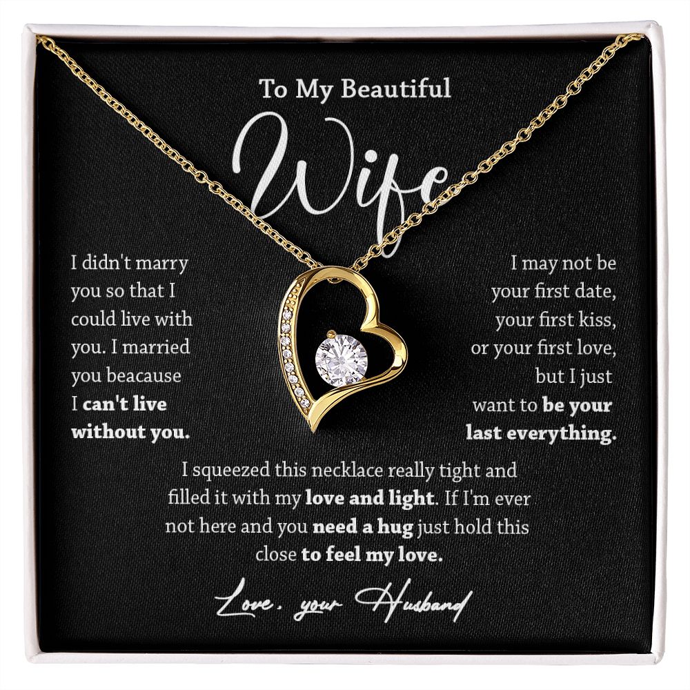 452C To My Wife Necklace, Valentine Gift For Her, Gift For Soulmate, Gift For Her