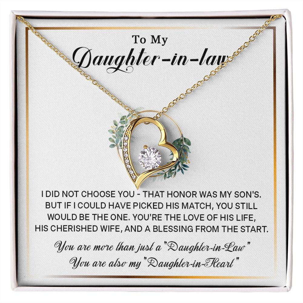 577C To My Daughter-In-Law Necklace, Gift For Daughter In Law, Daughter In Law Gift