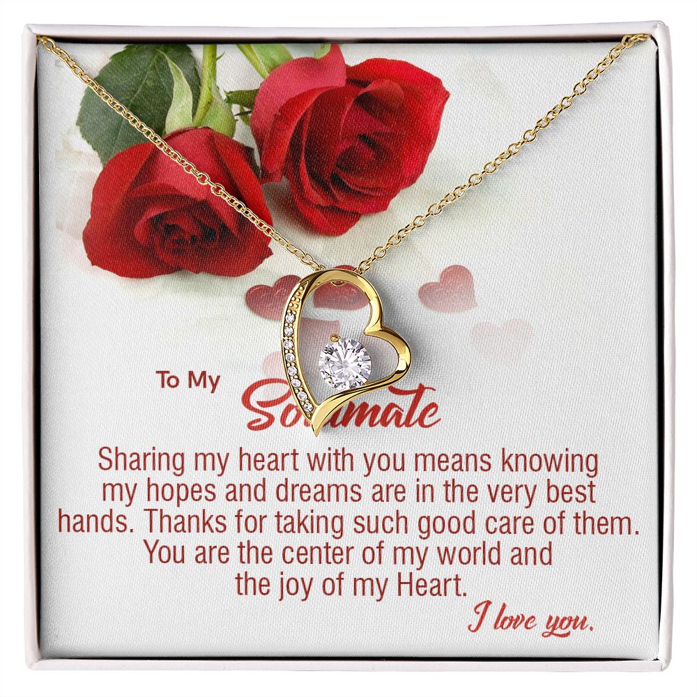 410C To My Soulmate Necklace, Birthday Gifts For Her, Gift For Girlfriend Wife