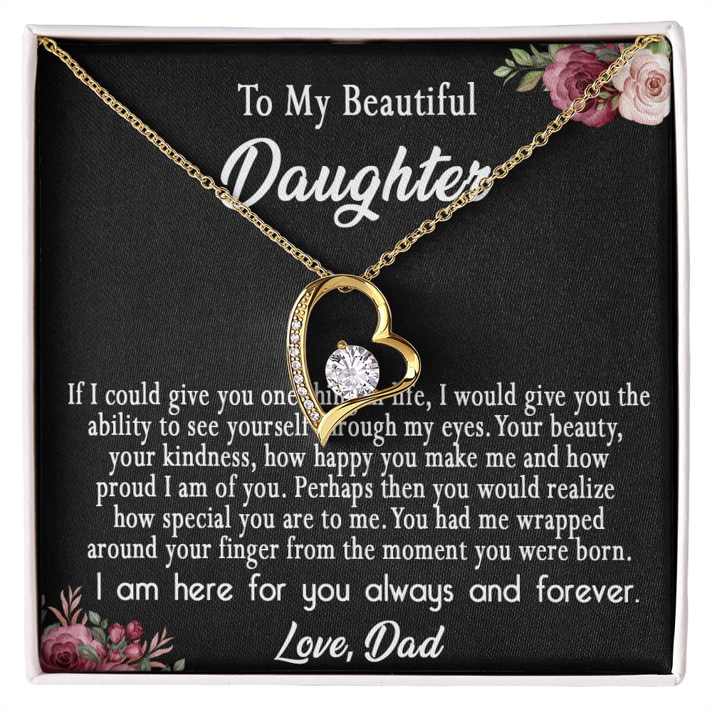 113C To My Daughter Necklace, Daughter Gift From Dad, Mom, Xmas Gift, Birthday Gift