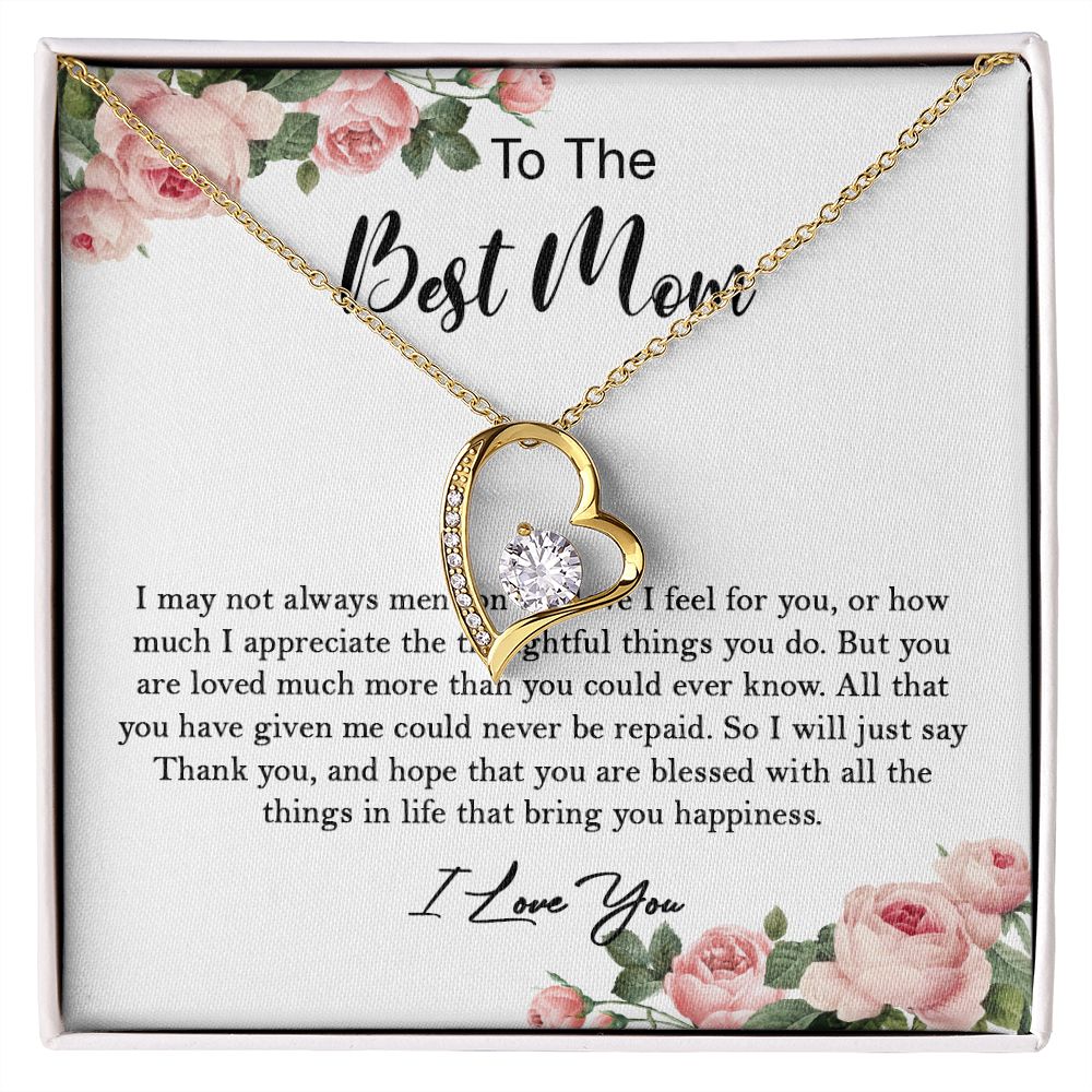 633C To My Mom Necklace,Mama, Birthday Gift From Son/Daughter For Birthday,I Love Mom