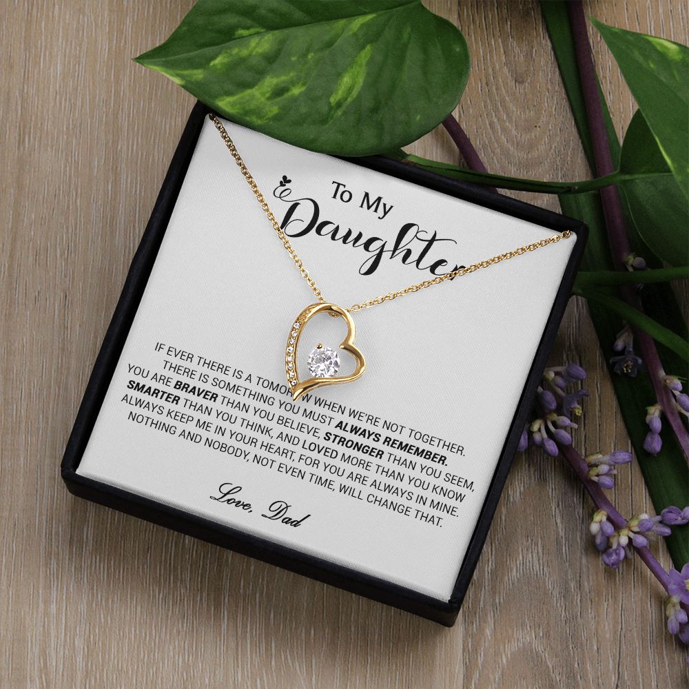 440C To My Daughter Necklace, Birthday Gift For Daughter From Dad, Christmas Gift