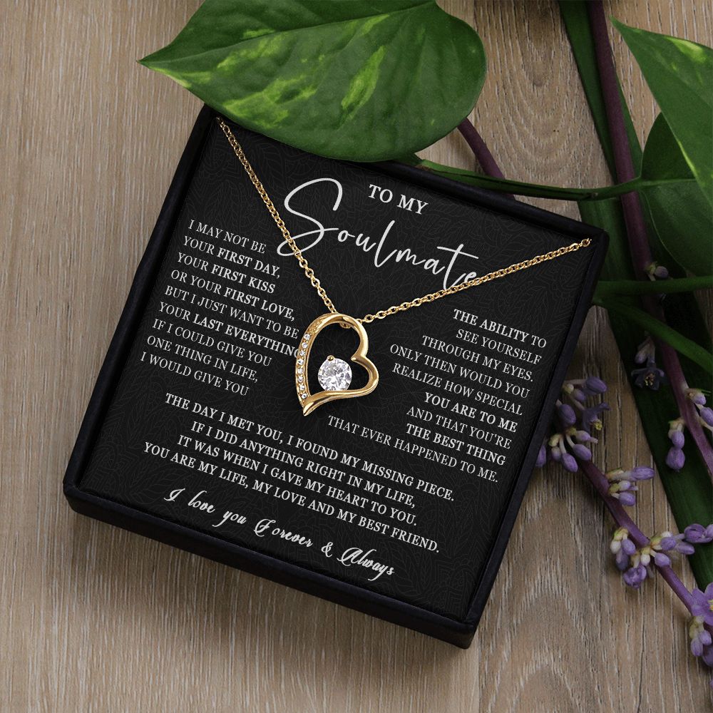 507C Love Gift For Her, To My Soulmate Necklace, Gift For Soulmate, Girlfriend, Wife