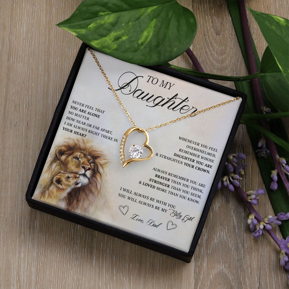 583C Birthday Gifts For Daughter From Dad, Daughter Necklace From Dad, To My Daughter