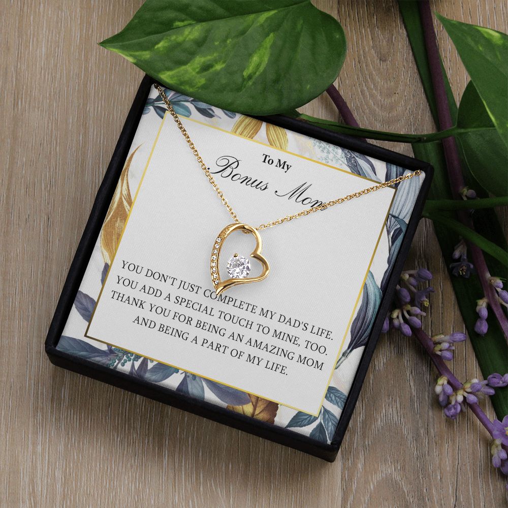 551C Necklace Gift for Bonus Mom, To My Bonus Mom Necklace, Mother Necklace, Birthday