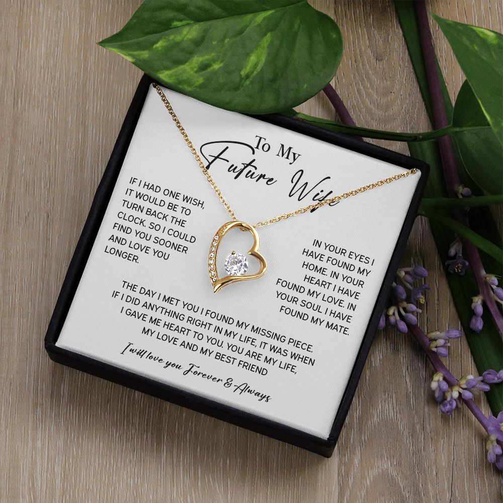 720C To My Future Wife Necklace, Valentine Day Gift For Her, Love Knot Birthday Gifts