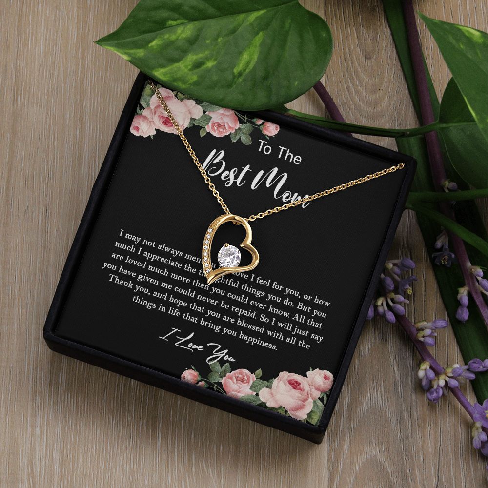 630C To My Best Mom Necklace, Gift For Mom From Son/Daughter, Gift Birthday, Holiday
