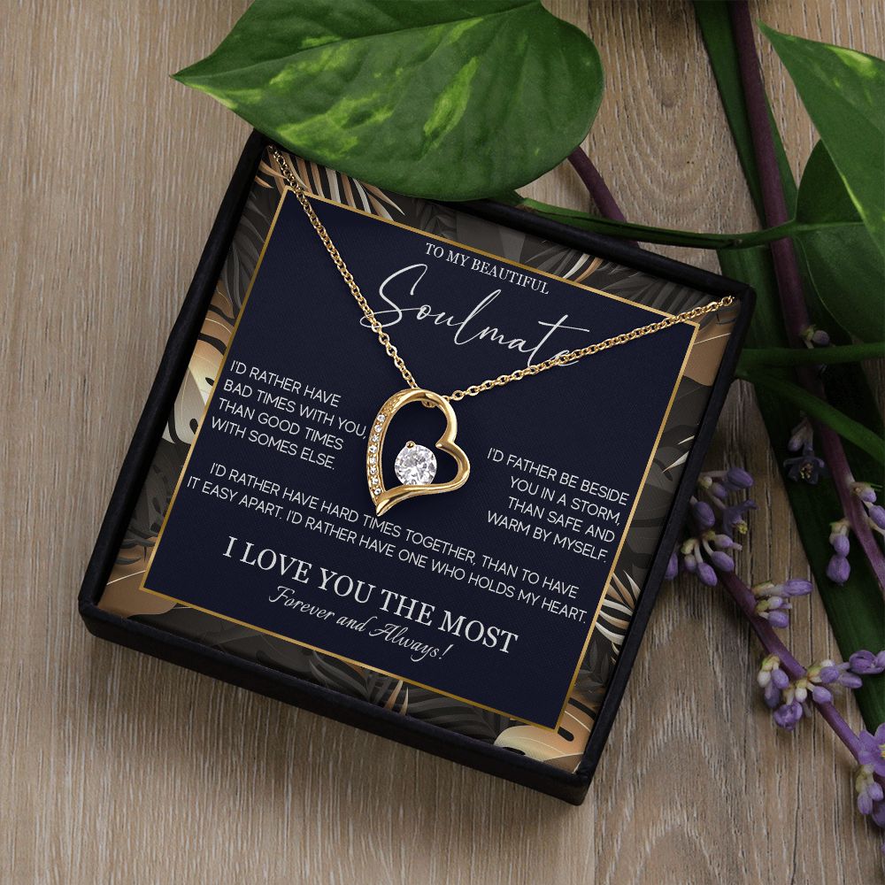 553C Soulmate Necklace, To My Soulmate Necklace, Birthday Gifts for Wife, Girlfriend