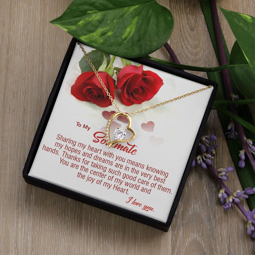 410C To My Soulmate Necklace, Birthday Gifts For Her, Gift For Girlfriend Wife