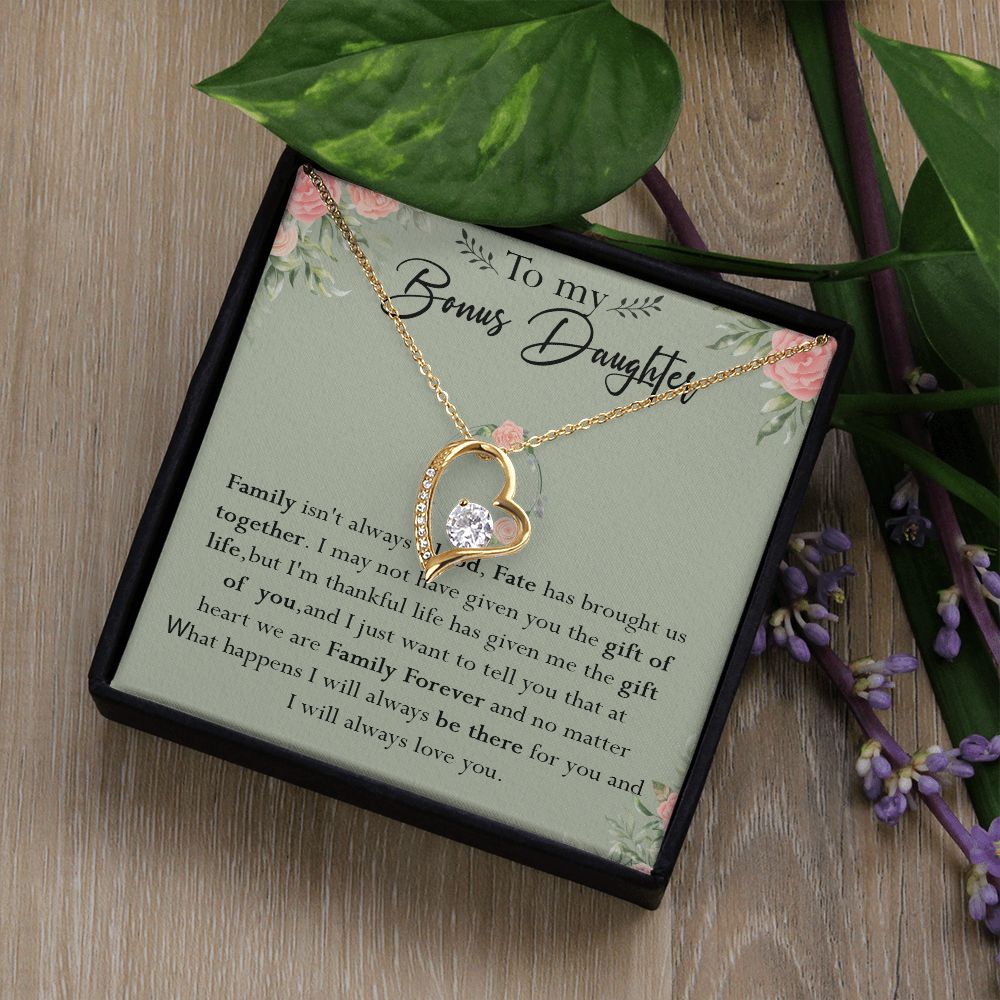 52C To my Bonus Daughter Necklace, Bonus Daughter, Step Daughter Gift, Gift Birthday