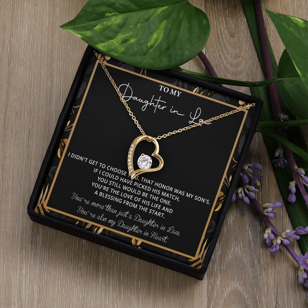 550C To My Daughter in Law Necklace, Daughter in Law Gift Necklace From Mother in Law