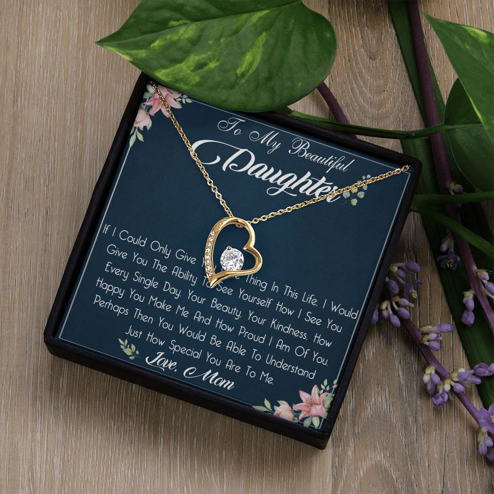 29C To My Beautiful Daughter Necklace, Gift For Daughter From Mom, Daughter Birthday