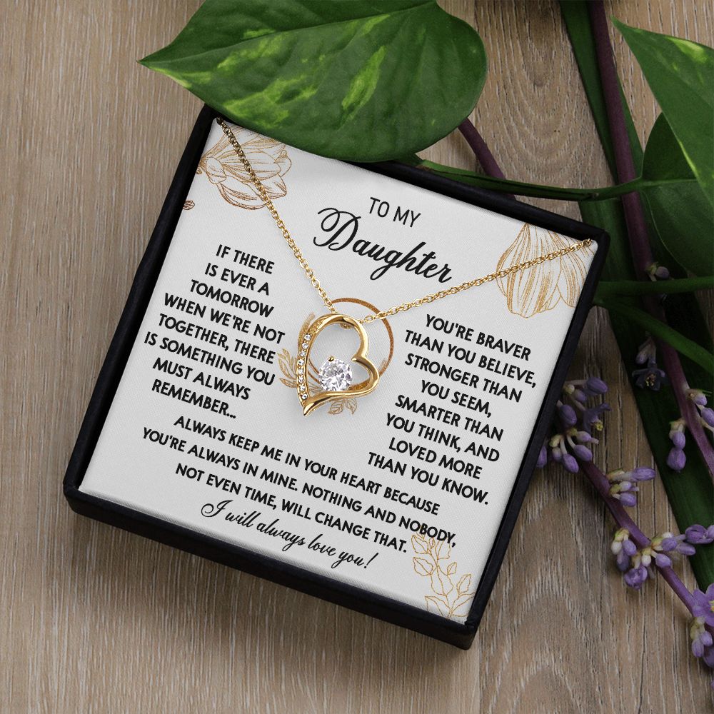 111C To My Daughter Necklace, Daughter Gift From Dad, Mom, Xmas Gift, Birthday Gift