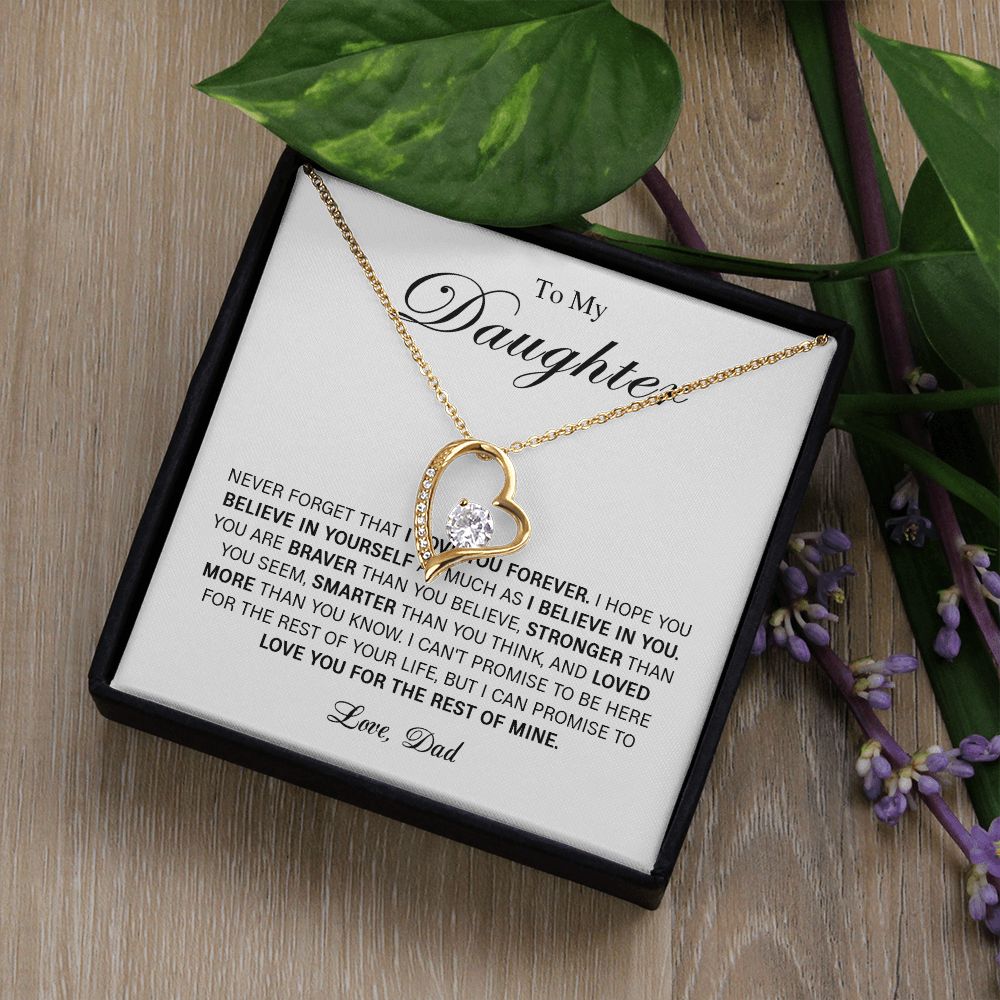 626C To My Daughter Necklace Gift From Dad, Daughter Gift, Daughter Necklace,Birthday