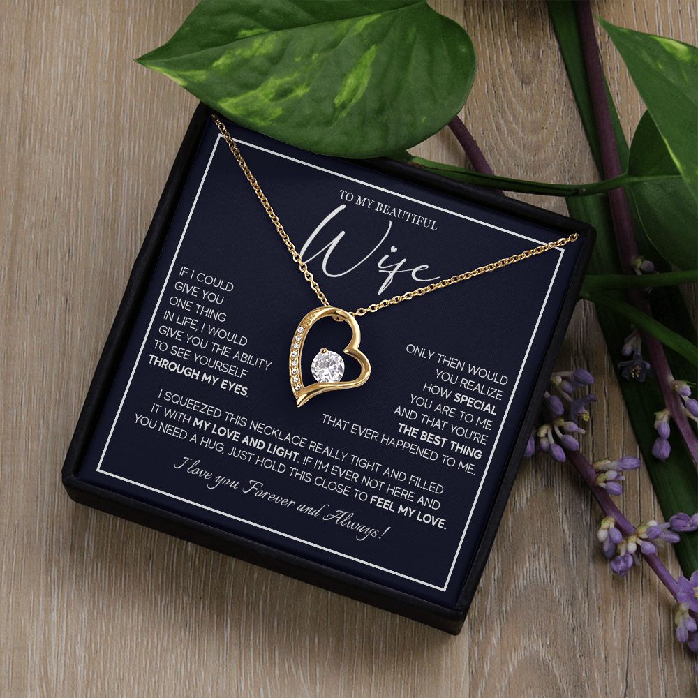 556C To My Wife Necklace From Husband, Soulmate Necklace Gift from Husband, Birthday
