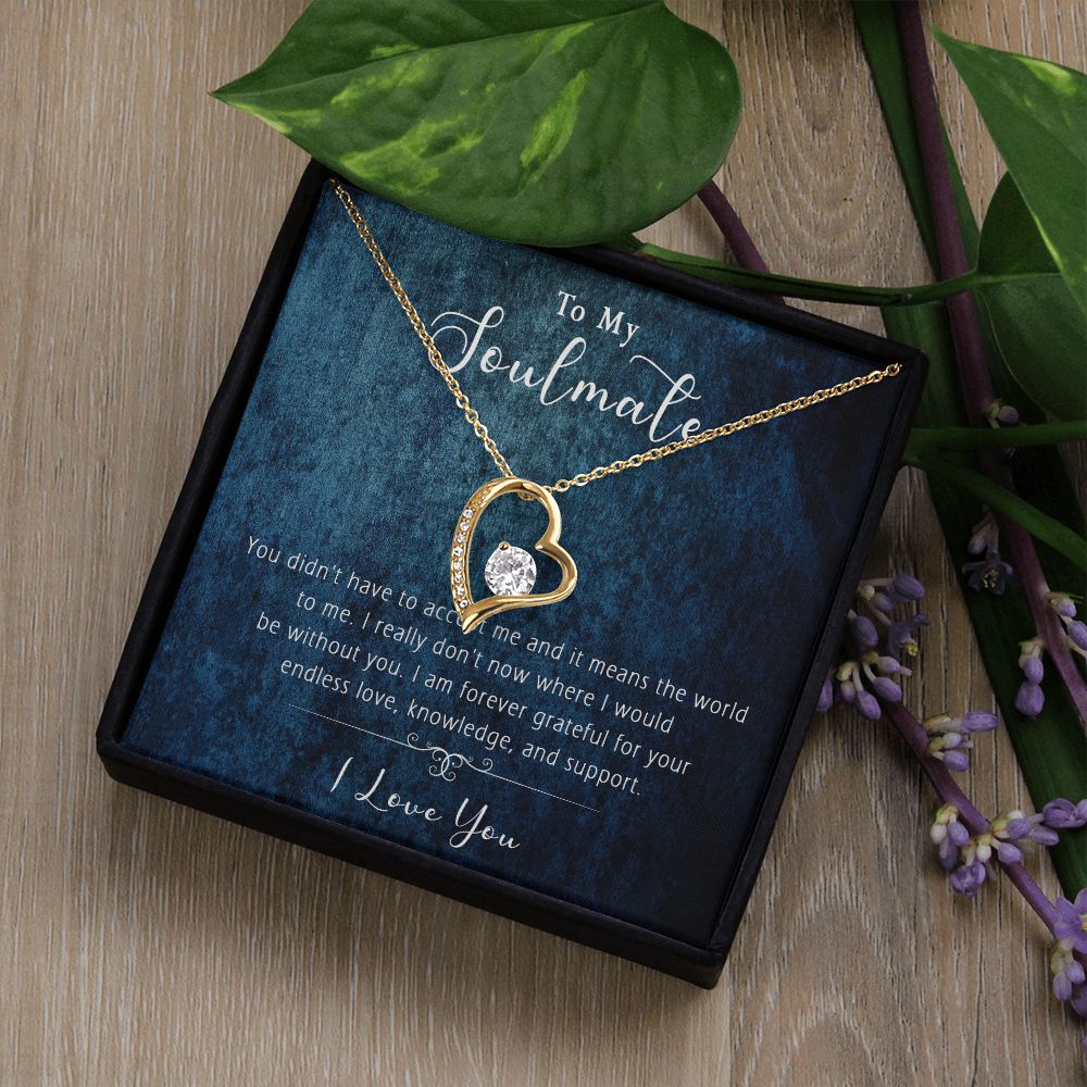 421C Wife Necklace Gift, To My Soulmate Necklace Gift, Anniversary Necklace Gift