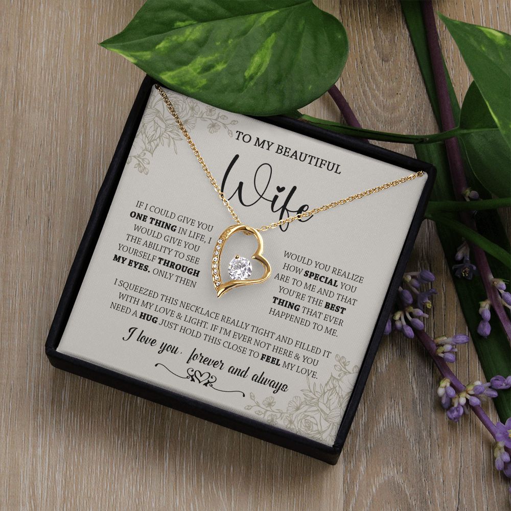 438C To My Wife Necklace, Gifts For Wife, Love Necklace Gifts For Wife From Husband