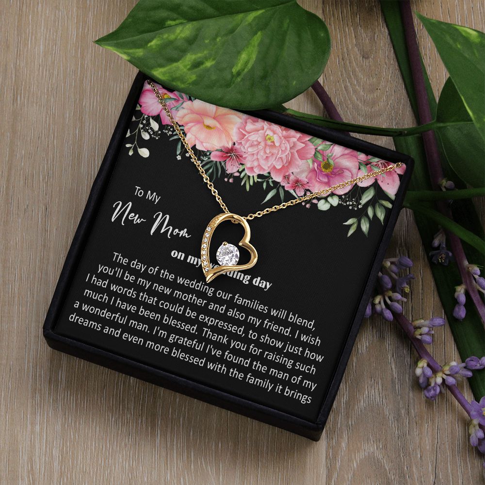415C To My New Mom On My Wedding Day You'll Be My New Mother Also My Friend Necklace