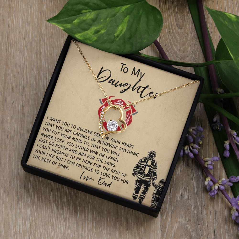 33C Daughter Necklace, To My Daughter Necklace, Birthday Gift For Daughter From Dad