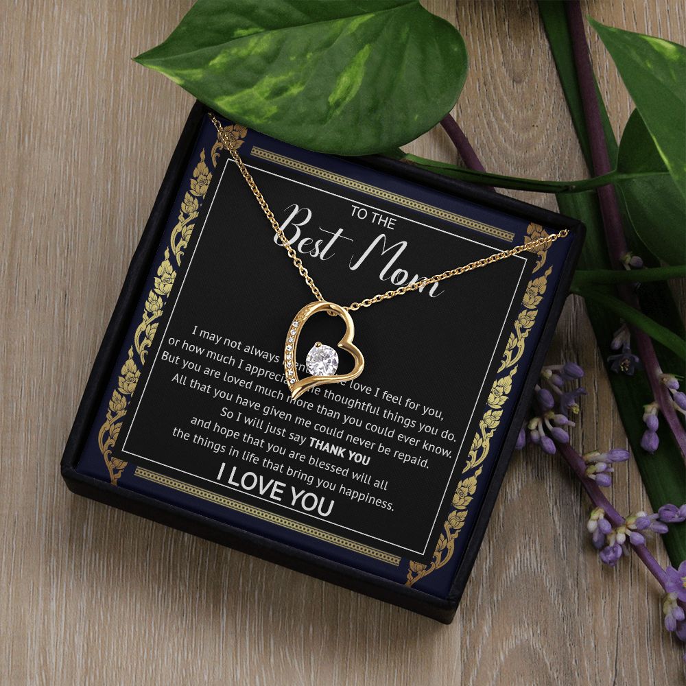 503C To My Best Mom Necklace, Gift For Mom Present For Mom Gifts from Son or Daughter
