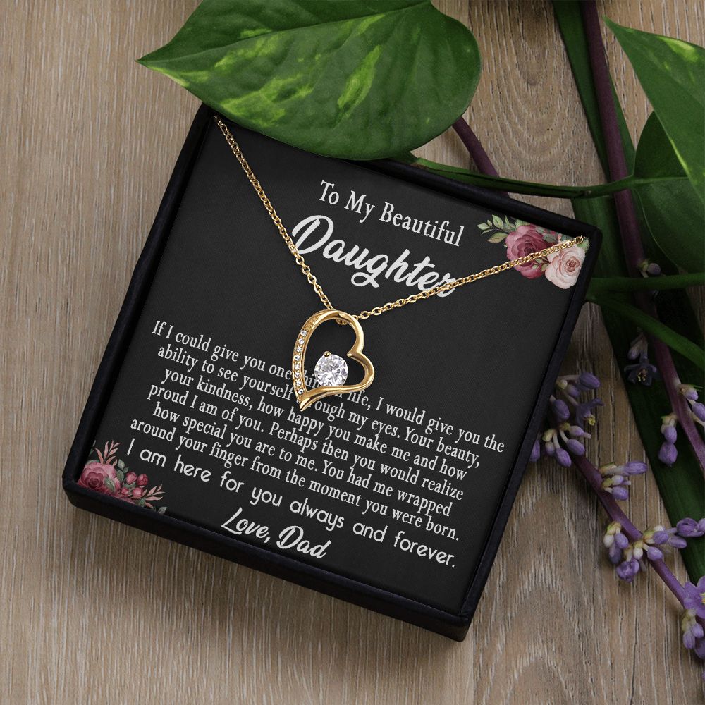 113C To My Daughter Necklace, Daughter Gift From Dad, Mom, Xmas Gift, Birthday Gift