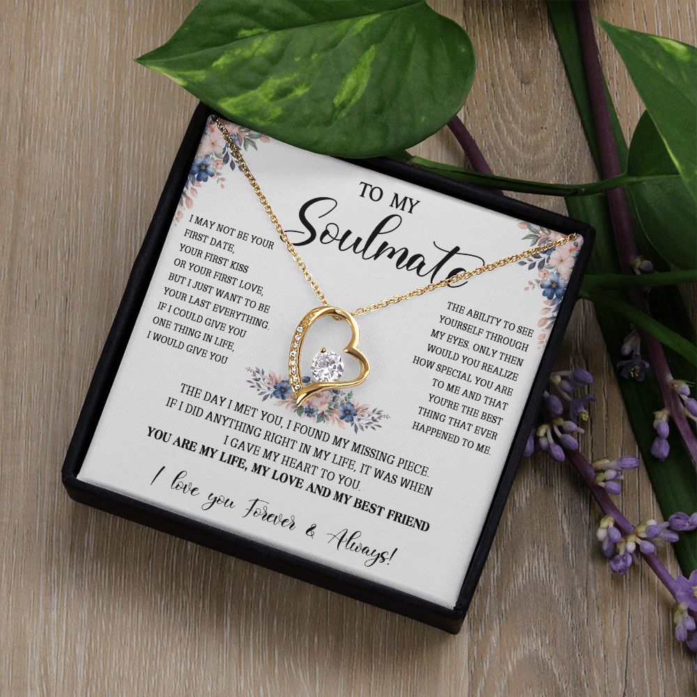 474C To My Soulmate Necklace, Gift For Her, Christmas Gift For Her, Gift For Soulmate